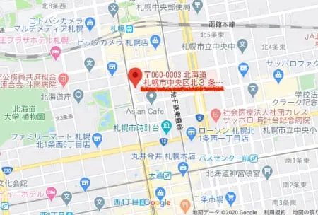 Yogibostore大同生命札幌ビル miredo駅からのアクセス