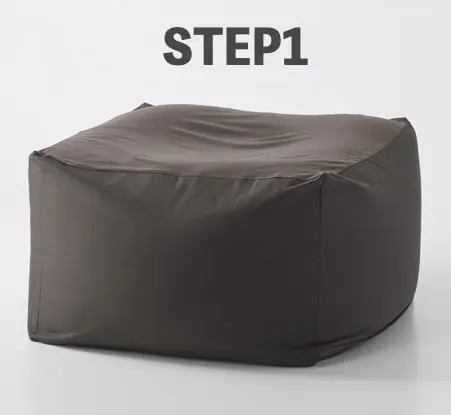 無印良品「体にフィットするソファ用補充クッション」の使い方(ステップ1)